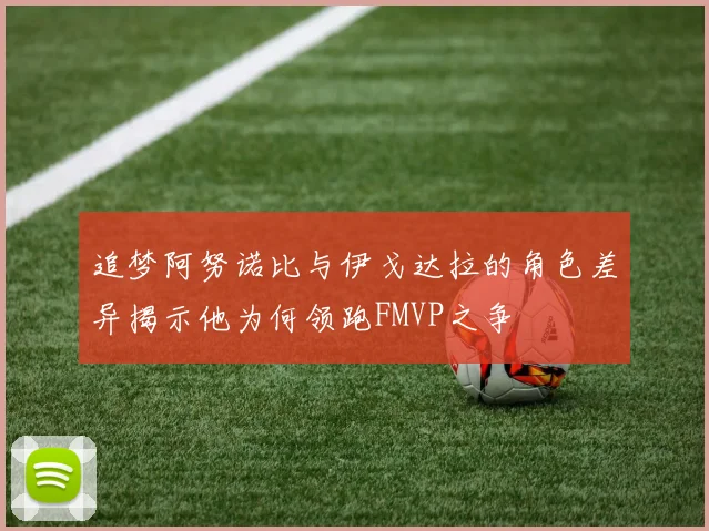 追梦阿努诺比与伊戈达拉的角色差异揭示他为何领跑FMVP之争